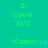 Green background with repeated text "I Love SWS" and "(Camo)" with small heart symbols, showing a static pattern.