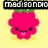 Pixelated pink raspberry character with green leaves, smiling face, and text overlays on yellow background.