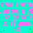 A static image with a cyan background displaying repeated pink text and symbols in a pattern
