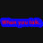 Pixelated text phrases in blue, red, and yellow on black background with solid red horizontal band below.