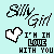 Pixelated icon with light blue background, black text reading 'I'M IN LOVE WITH YOU', and a white heart symbol.
