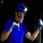 A split-screen image shows a person in blue boxing gear on the left and two hands pressed against glass on the right, with text below reading "i think i got black lung pop".