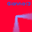 Red background with four blue 'Gianna<3' text instances and a light purple pixelated frame outline.