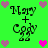 Green background with repeated 'Mary + Cody' text and heart symbols in pink/purple hues, arranged in a pattern