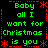 Green and red pixelated text on black background reads "Baby all I want for Christmas is you" with red asterisks and dashed lines forming a pattern