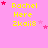 Yellow text 'Rachel Here Zkaii8' on pink background with scattered red and light pink stars, some frames show star positions shifting slightly.