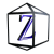 A hexagonal frame with a blue 'Z' symbol inside, displayed in multiple variations showing different line weights and transparency levels.