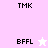 Pixelated text and star icons on pink and white background with animation changes.