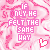 A 4-frame animated contact sheet showing a pink pixelated background with repeated text "IF ONLY HE FELT THE SAME WAY" and heart symbols in various states across frames.
