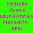 repeated names in bright pink text on a green background, with some highlighted in cyan