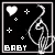 Black-and-white pixel art icon with white border, featuring heart, stars, and stylized figure with text 'BABY' on left and 'PHAT' on right.