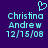 Pixelated cyan text on dark purple background with heart symbol above, showing two identical static frames.