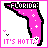 Pixelated pink Florida-shaped icon with 'FLORIDA' text top, 'IT'S HOT!' bottom, and animated white sparkles on a white background.