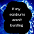 Blue pixelated background with white diamond shapes and light effects, featuring black text boxes containing white text reading "If my ears aren't burning", "Then the music", and "Ain't loud enough".