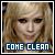 Pixelated close-up of a person with light brown hair and neutral expression, with text "COKE CLEAN" in white block letters on a blue background at the bottom.