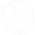 White star-shaped icon with five points arranged in a circular pattern on gray background, each point connected by curved lines forming an enclosed ring.