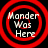 Four circular red concentric rings with white text "Mander Was Here" on black background, each ring set in a