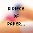 A child's hand holds a piece of paper with text about inspiration, thought, imagination, and uniqueness while green heart symbols animate around the edges.