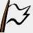 A static contact sheet of a pixelated white flag icon with black text on a gray background, showing two distinct frames side-by-side.