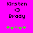 Pixelated text and symbols on a bright pink background with green and brown star-like shapes.