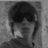 Black-and-white photo of a person with dark hair and sunglasses, colorful pixelated flower with date text, and heart graphic with green text.