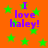 Orange background with green stars and purple text reading "I love haley!" in four identical quadrants.