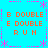 Pixelated blue background with orange text and pink decorative elements arranged in a pattern