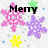 Pixelated holiday-themed icon with pink, purple, and yellow snowflakes alongside green star shapes on a white background.