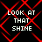 Static pixel art with red geometric patterns and repeated white text on a black background.