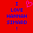 Red background with blue pixelated text reading "I LOVE HANNAH SIMARD !" and a pink pixelated heart symbol above the text.