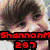 six pixelated images with overlaid text in various colors, showing people and partial phrases
