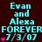A static digital image displays repeated text elements in cyan and pink on a dark brown background, with no visible animation.