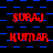 Red text reading 'SURAJ KUMAR' repeated in a pattern over blue and black checkered background with red outline