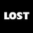 White pixelated text and numbers on a black background, with 'LOST' prominently displayed left of four numeric pairs arranged in two