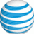 A pixelated sphere with alternating blue and white horizontal stripes, rendered in a low-resolution style with visible dithering and soft edges.