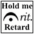 Static pixelated image with text and a simple graphic element on white background.