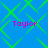 Blue background with green diamond-shaped lines forming a pattern, four instances of the word 'Taylor' in pink text positioned at each quadrant