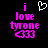 Pixelated text 'i love tyrone' in bright pink with a white heart symbol above the first frame, transitioning to a solid black background without the heart.