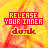 identical pixelated icons with red text 'RELEASE YOUR INNER' above yellow 'donk', set against a fiery orange-yellow background