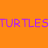 A static contact sheet frame showing a cartoon turtle on an orange background with purple text reading "TURTLES WILL RULE THE WORLD" and "MWAH HAHA HAHA!!".