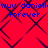 Red background with dark purple diamond pattern and blue text repeating 'wuv daniell' above 'forever'