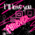 Animated icon with pink and black background, white text 'I'll love you', and a large pink banner reading 'FRIENDS' in stylized letters.