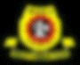 Yellow shield-shaped icon with red circular center and white figure, displayed in multiple with varying clarity and text details