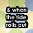 Pixelated text fragments on a patterned background with green, blue, and yellow circles; the phrase "& when the tide rolls out you've always" appears in black outlined letters.