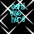 four identical cyan text icons on a black background with white diamond-shaped lines, each displaying 'osmi', 'WSS', and 'hero' in stacked letters