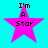 Four identical pink star-shaped icons with black text "I'm A Star" on a cyan background, arranged in a