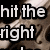 Pixelated text fragments on a blurred background with partial words 'hit the', 'right', 'violin', and 'score' visible.
