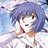 A pixelated anime-style character with blue hair and red eyes on a light background, next to text reading "Anime IM" and "COM" on black.