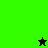 Pixelated green and black icon with 'Mackie James' text and star symbols in two states.