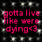 A static digital image displays pink text on a black background with white pixelated dots